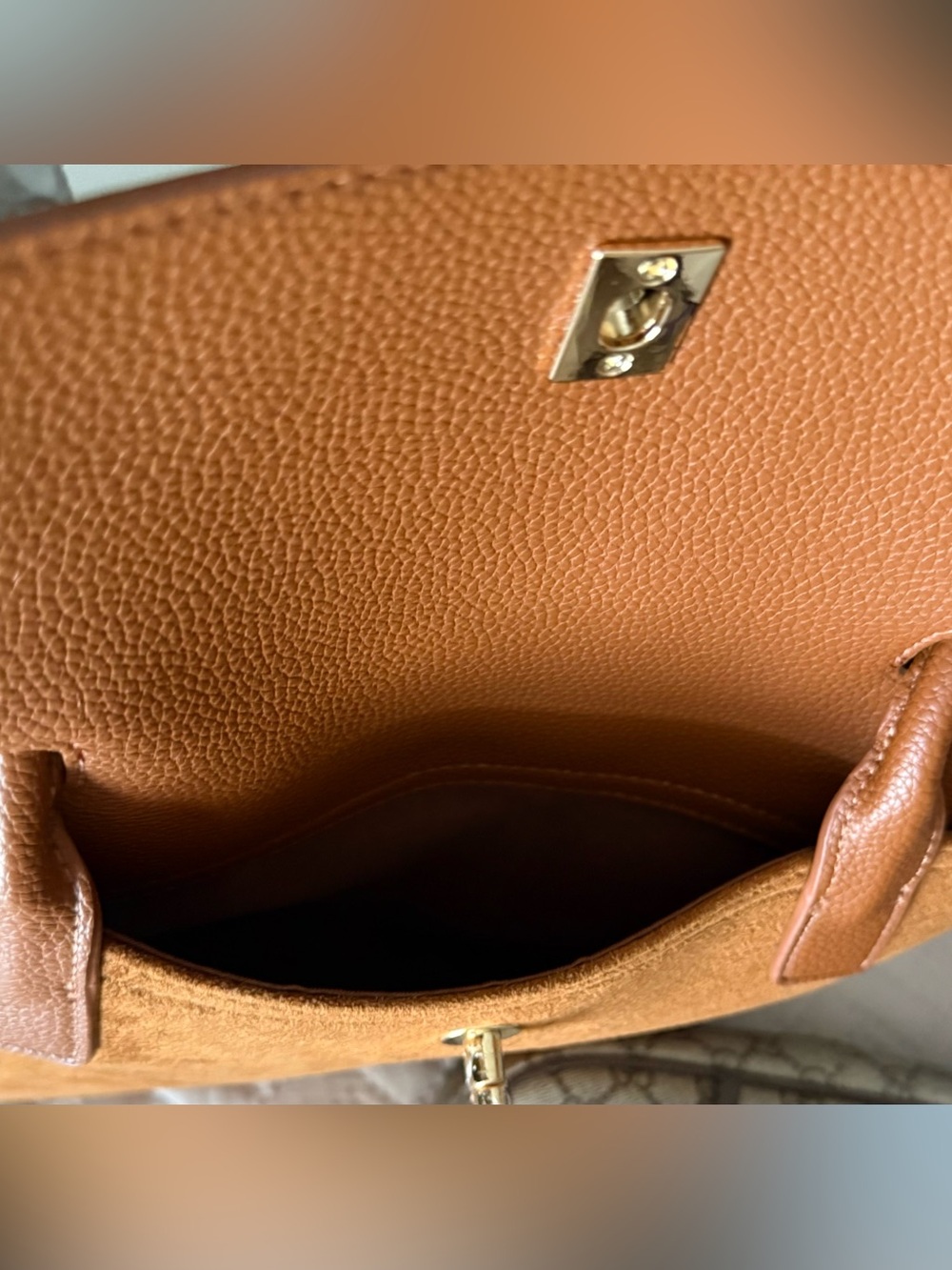 Beautiful Fashion Top-Handle Tote with CC Turn-Lock - Picture 6 of 10